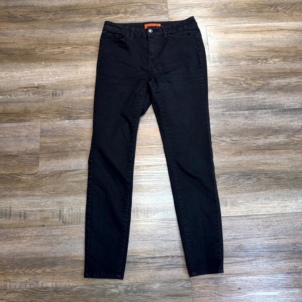 Wax Jean Brand But I Love You Black Stretch Denim Skinny Jeans Juniors Size 3/26